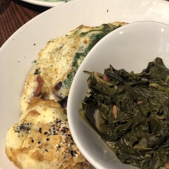 Miss Shirley's Cafe, Inner Harbor - Egg white omelette with collard greens - Breakfast & Brunch Near Me - Baltimore, Maryland