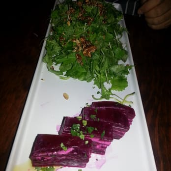 Lucky Belly - Beet salad = refreshing greens, sweet beets, crunchy nuts = yum - Bars Near Me - Honolulu, Hawaii Lucky Belly - Beet salad = refreshing greens, sweet beets, crunchy nuts = yum - Bars Near Me - Honolulu, Hawaii