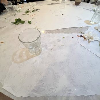 Anh Hong Saigon - How cleared the table was after constantly being interrupted and bussed - Vietnamese Near Me - Milpitas, California