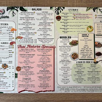 Thai Nakorn Restaurant - Menu (May 2025) - Thai Near Me - Stanton, California
