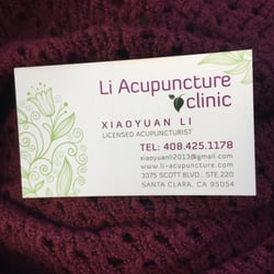 Li Acupuncture Clinic - Business card!!