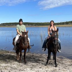 Sunshine Riding Trails - My boyfriend & I on our trail ride :)