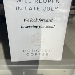 Concord Coffee - Temporarily closed