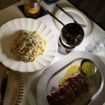 Ilya Restaurant - Bavette Steak and the truffle pasta. - Mediterranean Near Me - San Clemente, California Ilya Restaurant - Bavette Steak and the truffle pasta. - Mediterranean Near Me - San Clemente, California