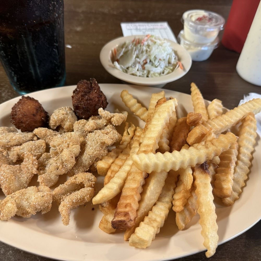 Arley Coffee Shop - Catfish Nuggets, fries and slaw - Cafes Near Me - Arley, Alabama