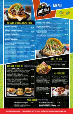 Menu photo 1 Autana Arepas Grill Orlando, FL