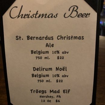 Rohall's Corner - a sign for christmas beer - Dive Bars Near Me - Buffalo, New York
