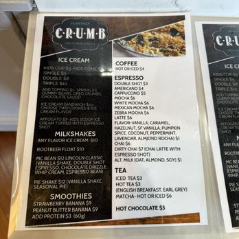Crumb Bakeshop - Menu - Desserts Near Me - Lincoln, California Crumb Bakeshop - Menu - Desserts Near Me - Lincoln, California