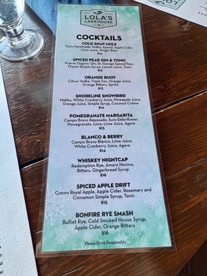 Menu photo 2 Lola's Lakehouse Waconia, MN Menu photo 2 Lola's Lakehouse Waconia, MN