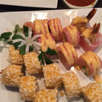 Sakura - Pink lady roll and snow mountain roll - Sushi Bars Near Me - Litchfield, Illinois Sakura - Pink lady roll and snow mountain roll - Sushi Bars Near Me - Litchfield, Illinois