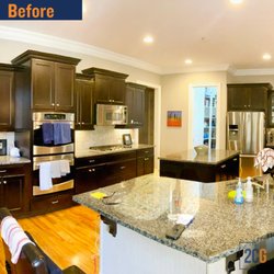 Dark cabinets in North Raleigh