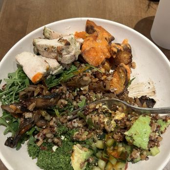 Flower Child - The Mother Earth bowl before I devoured it. - Salad Near Me - Plano, Texas