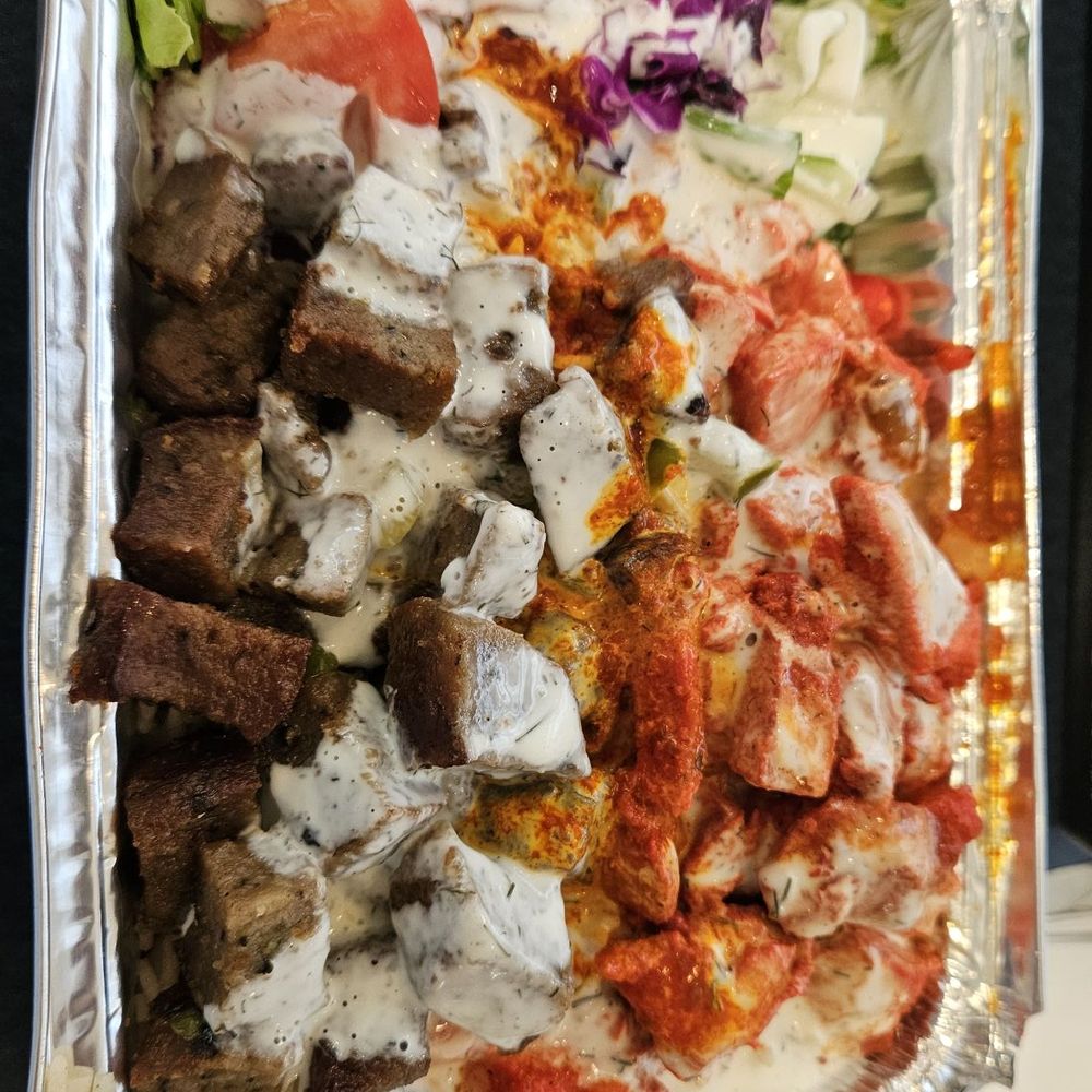 Baba’s Halal - Mix platter lamb and chicken - Halal Near Me - Jacksonville, Florida Baba’s Halal - Mix platter lamb and chicken - Halal Near Me - Jacksonville, Florida