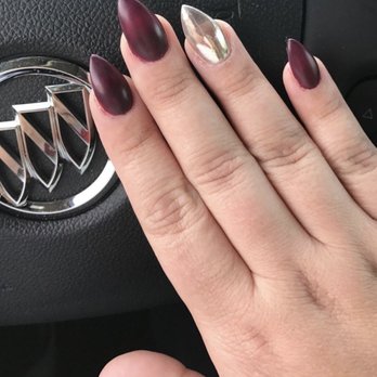 Belle Nails and Spa - New full set by Betty a few months ago. Love the chrome options they have! - Nail Salons Near Me - Concord, California