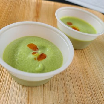 Ox - Cold Asparagus Soup Amuse Bouche - Argentine Near Me - Portland, Oregon