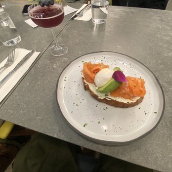 Palate Kitchen - The fjord toast and a Vancouver mimosa - Restaurants Near Me - Vancouver, British Columbia