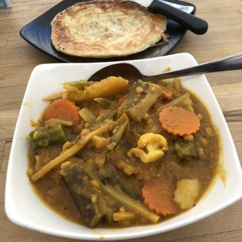 Burmese Kitchen - Mixed Vegetables Curry + Roti - Burmese Near Me - San Francisco, California