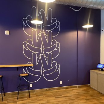 gtk - a purple wall with a graphic on it - Desserts Near Me - Hoboken, New Jersey gtk - a purple wall with a graphic on it - Desserts Near Me - Hoboken, New Jersey