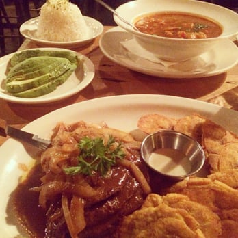 Puerto Viejo - Modongo and Bistec encebollado - Dominican Near Me - Brooklyn, New York Puerto Viejo - Modongo and Bistec encebollado - Dominican Near Me - Brooklyn, New York