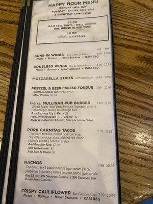 Menu photo 5 Ram Restaurant & Brewery Boise, ID