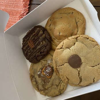 Cookie Co. - German chocolate, chocolate chip, twisted rolo & peanut butter - Bakeries Near Me - Redlands, California Cookie Co. - German chocolate, chocolate chip, twisted rolo & peanut butter - Bakeries Near Me - Redlands, California