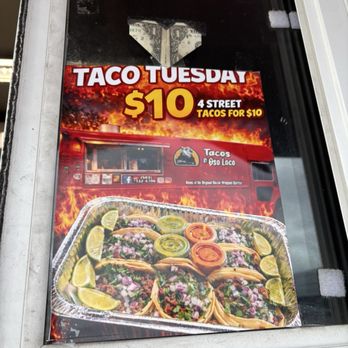 Tacos El Oso Loco - Taco Tuesday - $10 for 4 street tacos - Tacos Near Me - Newberg, Oregon