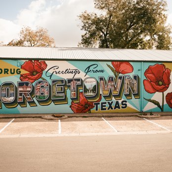 Gus's Drug - Famous "Greetings from Georgetown" mural is located at Gus's Drug, the best pharmacy in Georgetown, TX! - Drugstores Near Me - Georgetown, Texas Gus's Drug - Famous "Greetings from Georgetown" mural is located at Gus's Drug, the best pharmacy in Georgetown, TX! - Drugstores Near Me - Georgetown, Texas