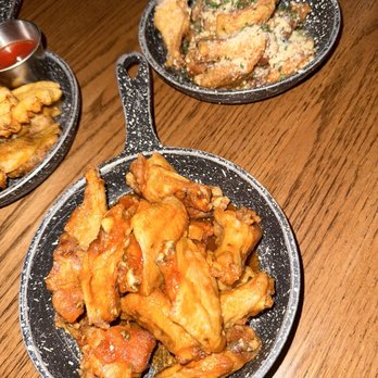 Chalet - Not a mature chicken wings but an immature chicken wings (10 day old baby chick) - New American Near Me - Chicago, Illinois