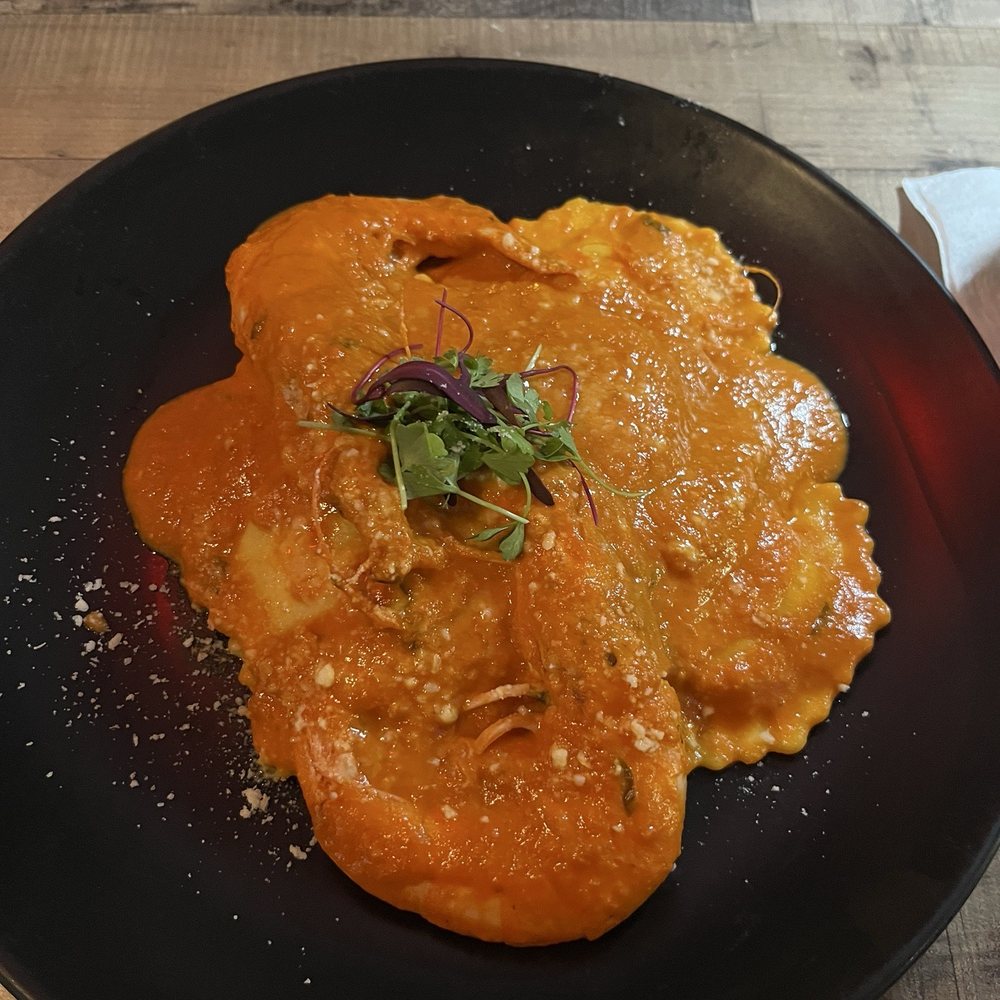 Why Not - Lobster Ravioli with Shrimp - Seafood Near Me - Hollywood, Florida Why Not - Lobster Ravioli with Shrimp - Seafood Near Me - Hollywood, Florida