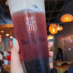 Queen Tea - Rose Oolong Milk Foam Tea @tiffhuangry