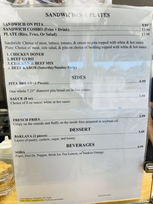 Menu photo 2 Mr. Pide Sachse, TX