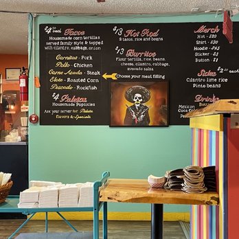 The Lone Chicharron - the menu of a mexican restaurant - Tacos Near Me - Seward, Alaska