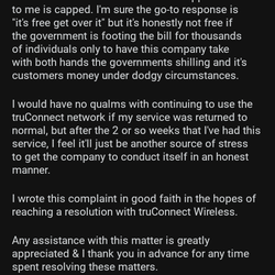 TruConnect - Los Angeles - Consumer Fraud complaint page 4/4
