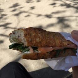 La Boulangerie d'Assas - Salmon and avocado baguette!