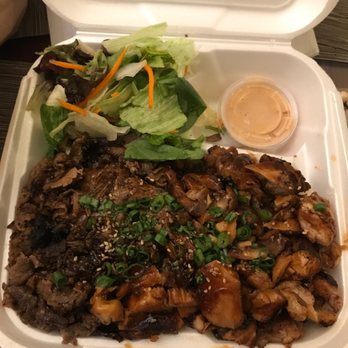 KooKoo Grill - Half chicken half beef plate 4.5/5 - Asian Fusion Near Me - Anaheim, California KooKoo Grill - Half chicken half beef plate 4.5/5 - Asian Fusion Near Me - Anaheim, California