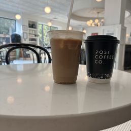iced peachy keen latte and oat milk latte iced peachy keen latte and oat milk latte
