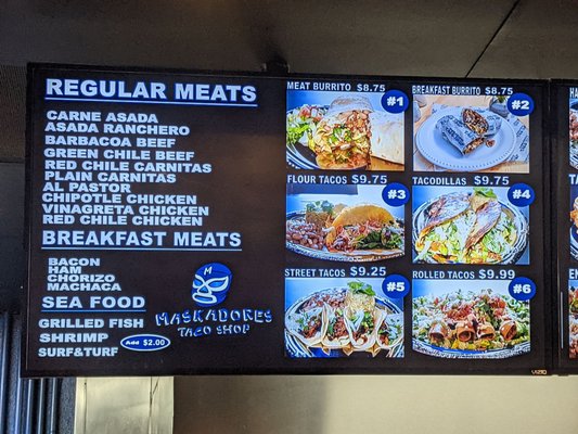 Menu photo 1 Maskadores Taco Shop Mesa, AZ
