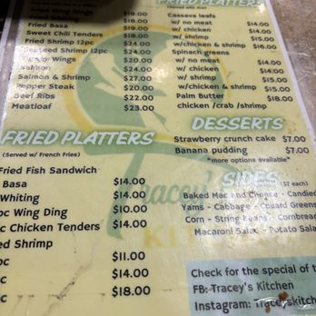 Tracey's Kitchen - Menu - Soul Food Near Me - TRENTON, New Jersey Tracey's Kitchen - Menu - Soul Food Near Me - TRENTON, New Jersey