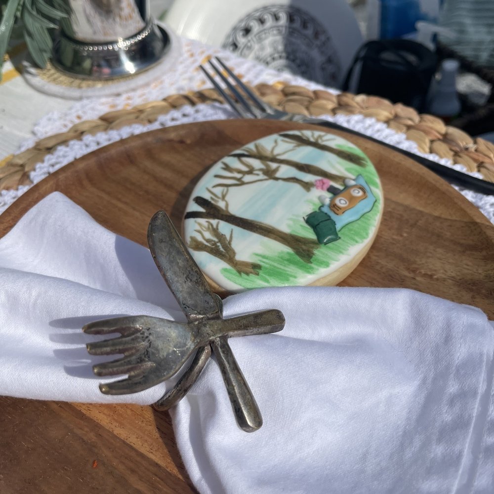 Luxe Picnic - The details were amazing! Including the picnic cookie. - Caterers Near Me Luxe Picnic - The details were amazing! Including the picnic cookie. - Caterers Near Me