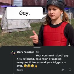 Glory Paintball - The owner using the R word while advertising kids parties