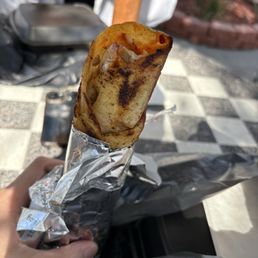 Crispy shawarma sandwich