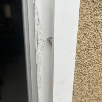 Pristine Solutions - Damaged frame. Terrible - Window Washing Near Me