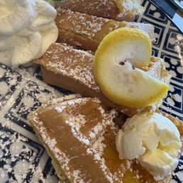 Lemon curd waffle. Lemon curd waffle.
