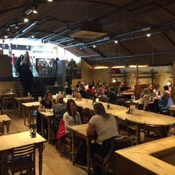 Le Pain Quotidien - Based in old arches from the trains that run above....