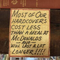 Moyer's Book Barn - Moyer's Book Barn founder's humor!