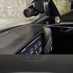 Blackvue DR900X installed, looks like it came with the car from the factory after Jason installed it.