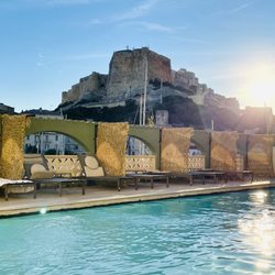 Hotel Solemare - Piscine avec vue sur la forteresse de Bonifacio