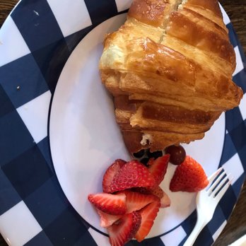 The Chat and Chew Cafe - Chicken salad on croissant with a side of delicious, crisp fresh fruit - Coffee & Tea Near Me - Archdale, North Carolina The Chat and Chew Cafe - Chicken salad on croissant with a side of delicious, crisp fresh fruit - Coffee & Tea Near Me - Archdale, North Carolina