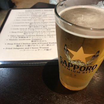Ojiya - Sapporo in an ice cold glass - Japanese Near Me - Torrance, California Ojiya - Sapporo in an ice cold glass - Japanese Near Me - Torrance, California