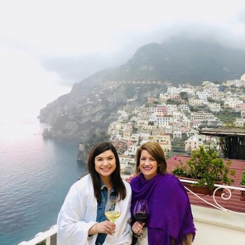 Hotel Eden Roc - On the rooftop terrace before dinner. We were a bit chilly, so the waiter brought us wraps. - Hotels Near Me - Positano, SA Hotel Eden Roc - On the rooftop terrace before dinner. We were a bit chilly, so the waiter brought us wraps. - Hotels Near Me - Positano, SA